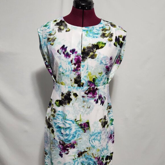 Covington Floral Printed Sleeveless Day Dress Size 6 - Picture 8 of 14